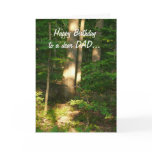 Happy Birthday to a dear DAD-Forest Light cards