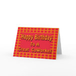 Happy Birthday to a Great CoWorker Greeting Card