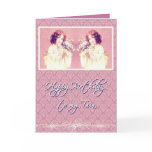 happy birthday to my twin sister greeting card