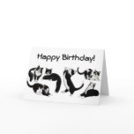 Happy Birthday Tuxedo Cats Card