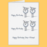 Happy Birthday TWO EWE! cards