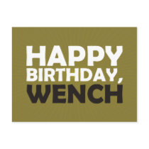 Happy Birthday, Wench Postcards