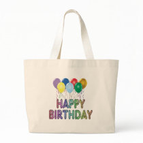 Happy Birthday with Balloon Tote Bag