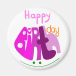 Happy Birthday with smile magnet
