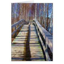 Happy Birthday - Wooden Path Cards
