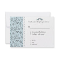 Happy Blue Birds RSVP Response Affordable Custom Invites