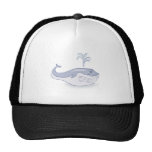 happy blue whale mesh hat