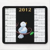 Happy Bluebird Calendar Mouse Pads