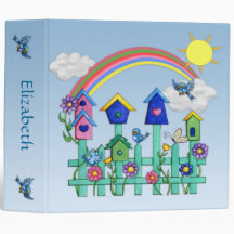 Happy Bluebirds Binder