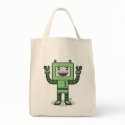 Happy Bot - Grocery Tote bags