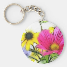 Happy Bouquet of Flowers Keychains