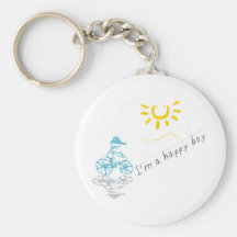Happy boy designs key chain
