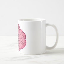 Happy Brain Cartoon Character Coffee Mugs