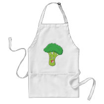 Happy Broccoli Vegetable Smiling Aprons