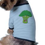 Happy Broccoli Vegetable Smiling Dog Shirt