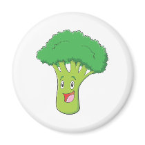 Happy Broccoli Vegetable Smiling Refrigerator Magnets