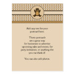 Happy Brown Bear Diamonds Postcard