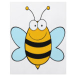 happy bumble bee goofy cartoon full color flyer