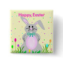 Happy Bunny, Happy Easter template button