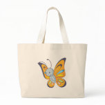 Happy Butterfly Canvas Bag