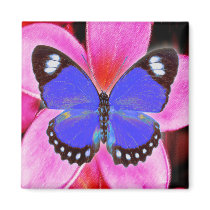 happy butterfly magnet