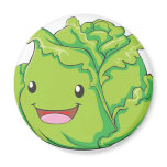 Happy Cabbage Vegetable Smiling magnets