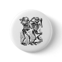 "Happy Calaveras" Mexico's Day of the Dead Pinback Button