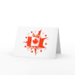 Happy Canada Day Flag Design Greeting Cards