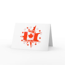 Happy Canada Day Flag Design Greeting Cards