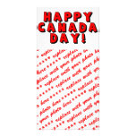 Happy Canada Day Text Image Photo Card Template