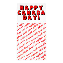 Happy Canada Day Text Image Photo Card Template