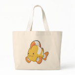 Happy Cartoon Clownfish Canvas Bags