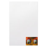 Happy Cartoon Eyes, Yellow, playground starfish Stationery Paper