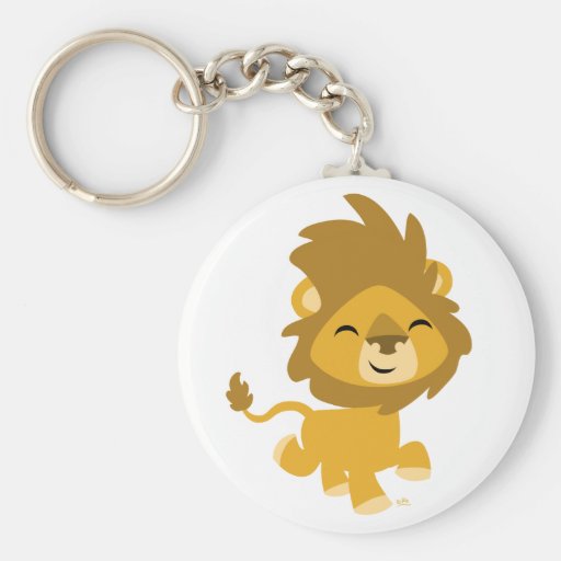 Happy Cartoon Lion keychain