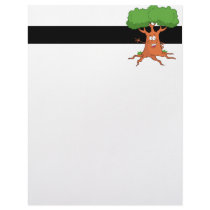 happy cartoon tree customized letterhead