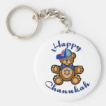 Happy Chanukah Teddy Bear Key Chains