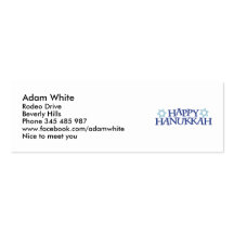 Happy Chanukkah Business Card