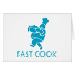 happy chef cook baker serving food greeting cards
