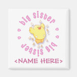 Happy Chick Big Sister Refrigerator Magnets