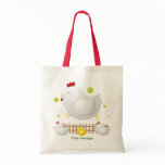 Happy Chicken Family Tote bags