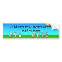Happy Children Play in Sun, Kids Outdoors Bumper Stickers
