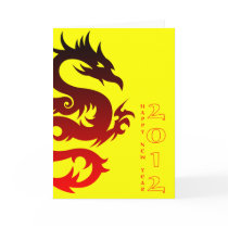 happy chinese new year : year of the dragon greeting cards