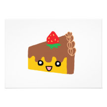 Happy Chocolate Cake Invitations