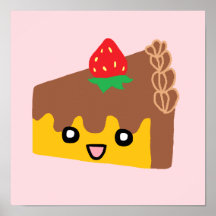 Happy Chocolate Cake Print