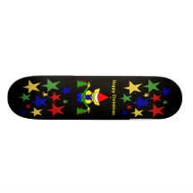 Happy Christmas - Christmas Pig Skateboard Decks