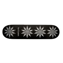 Happy Christmas - Ice Crystals Skate Deck