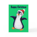 Happy Christmas Penguin Greeting Cards