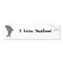 Happy Clapping Cartoon Shark Bumper Stickers
