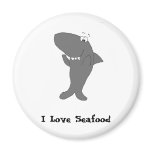 Happy Clapping Cartoon Shark Magnet
