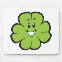 Happy Clover Mouse Pad